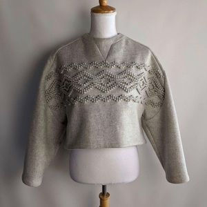 Balenciaga Cropped Wool Top - sz L